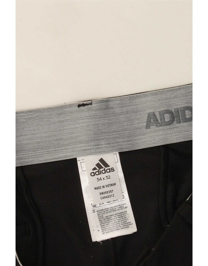 Ανδρικό ίσιο παντελόνι Chino Adidas W34 L32 Μαύρο πολυεστέρα