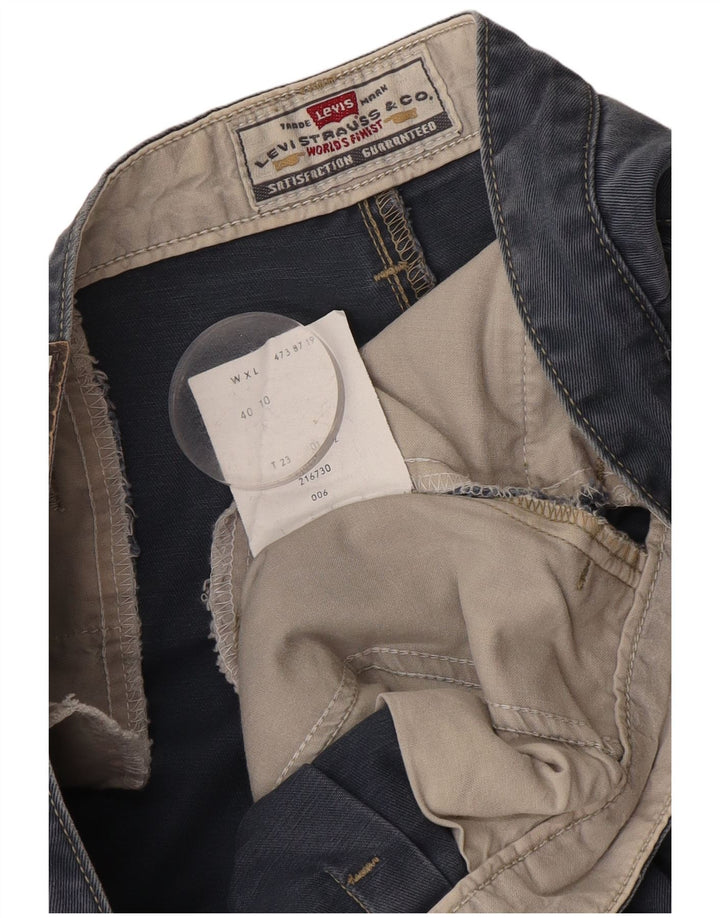 Ανδρικό σορτς Chino με καρφίτσες Levi's W40 XL, μπλε βαμβακερό