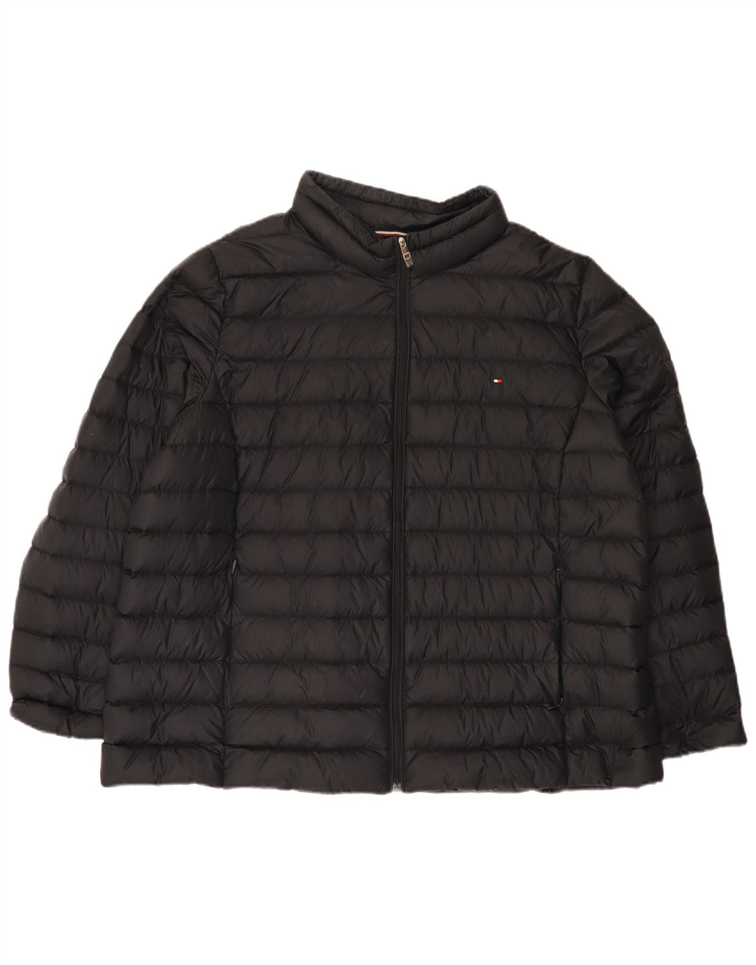 Tommy Hilfiger Γυναικείο μπουφάν UK 20 2XL Μαύρο Πολυαμίδιο