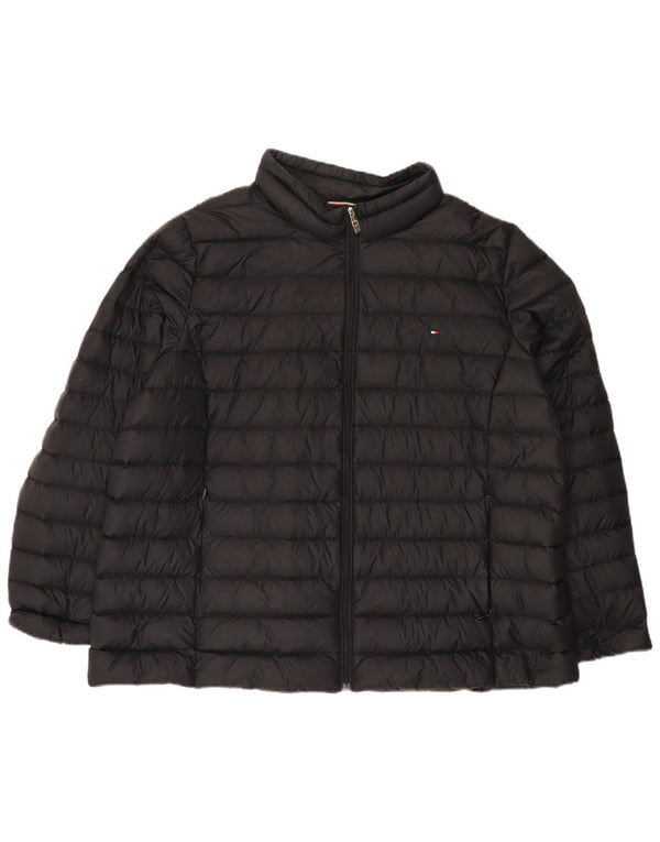 Tommy Hilfiger Γυναικείο μπουφάν UK 20 2XL Μαύρο Πολυαμίδιο