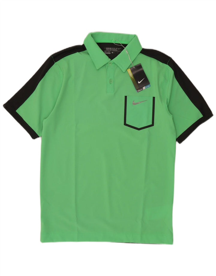 Ανδρικό μπλουζάκι Nike Dri Fit Polo Small Green Colourblock Polyester