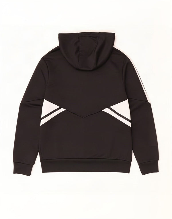 Adidas Boys Graphic Hoodie Jumper 13-14 ετών Μαύρο