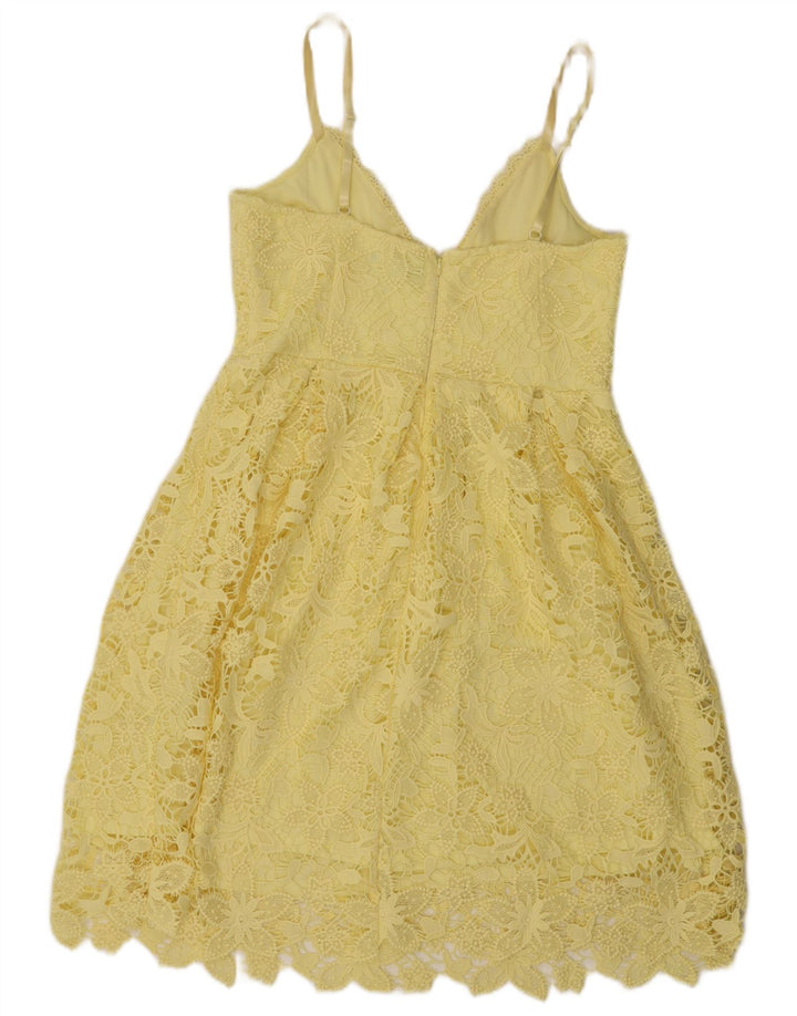 Lipsy Γυναικείο Sundress UK 14 Medium Yellow Floral Polyester