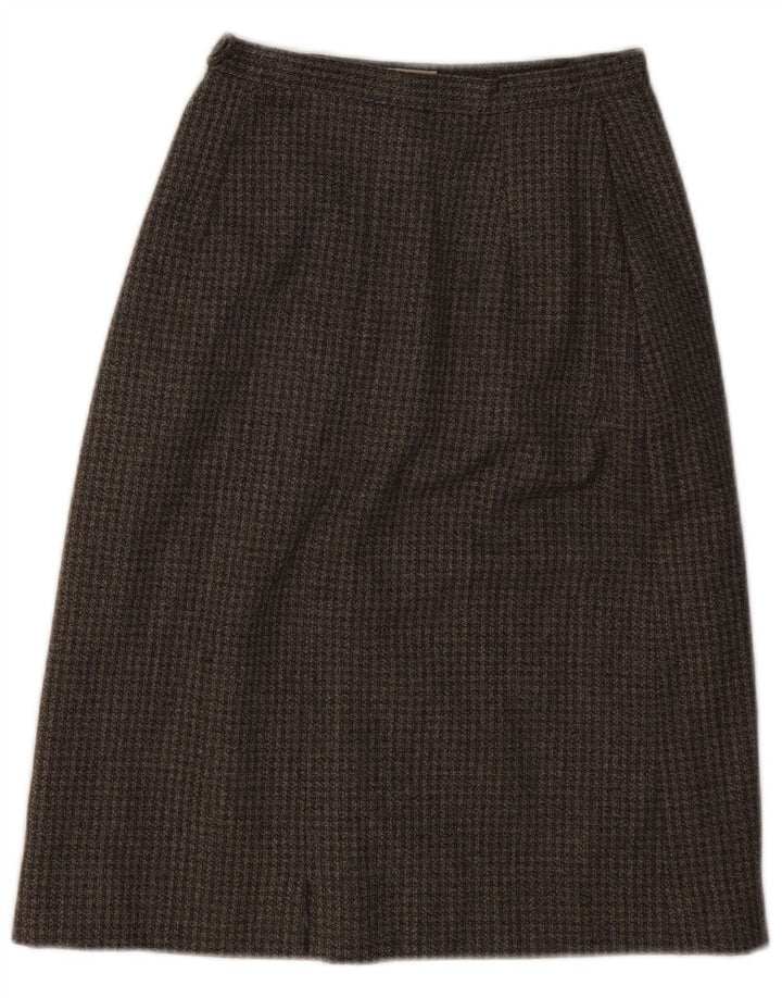 Vintage γυναικεία φούστα σε γραμμή Α W22 2XS Γκρι Houndstooth