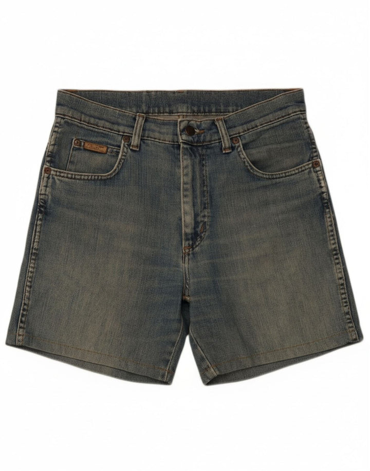 Γυναικείο τζιν σορτς Wrangler W31 μεσαίο μπλε βαμβακερό