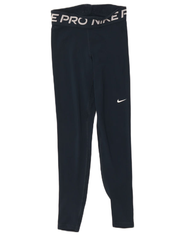 Γυναικείο κολάν Nike Dri Fit Graphic UK 6 XS Navy Blue