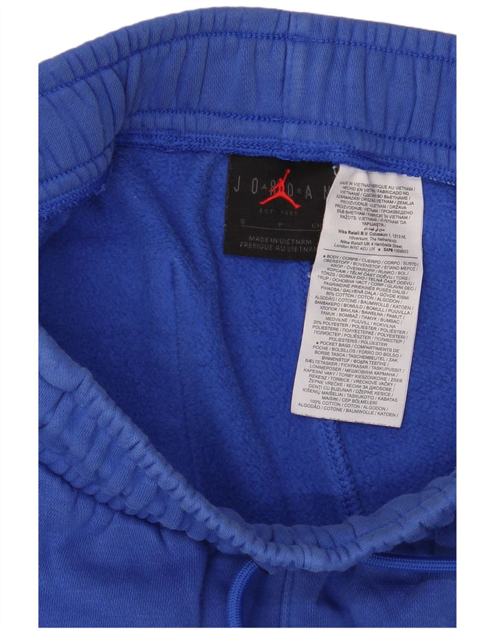 JORDAN Γυναικεία φόρμα αθλητικής φόρμας γραφικά Joggers UK 10 Small Blue Cotton