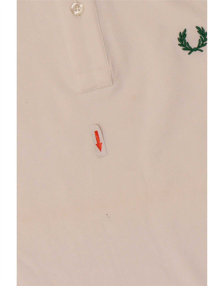 Fred Perry Ανδρικό ελαφρύ και Stretch Πόλο Μπλουζάκι μεσαίο λευκό βαμβακερό