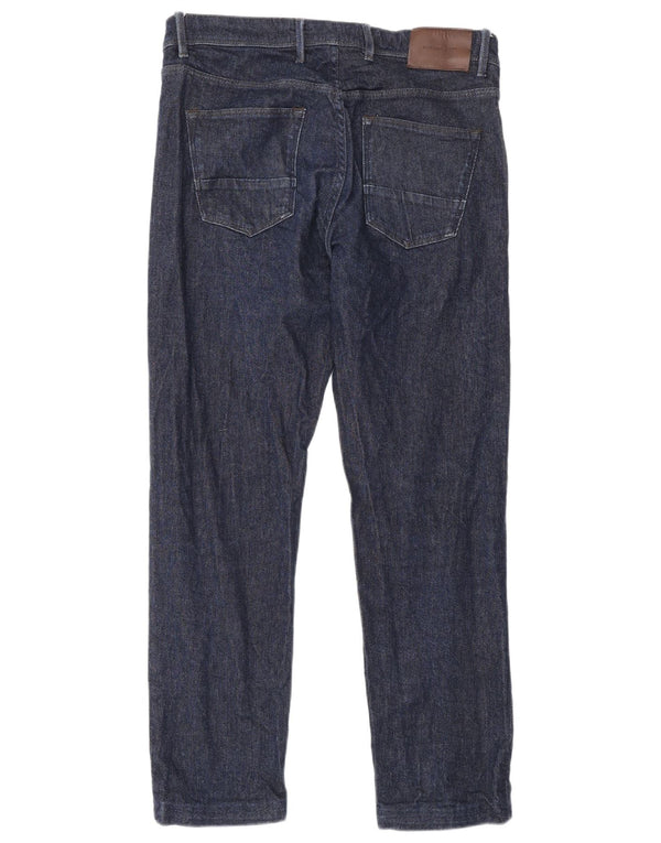 Massimo Dutti Ανδρικό Slim Jeans EU 40 Medium W31 L28 Navy Blue Cotton