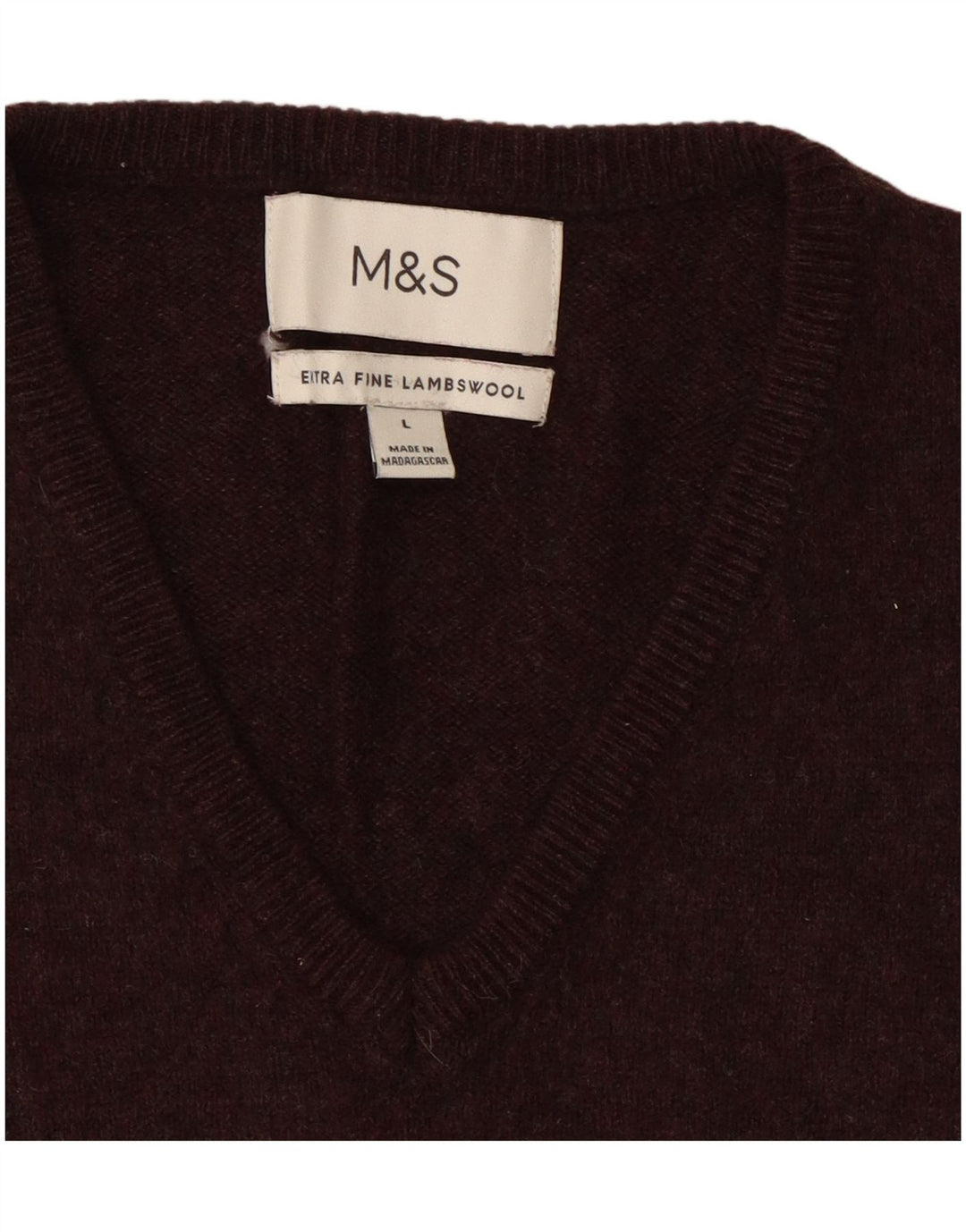 Marks & Spencer Ανδρικό γιλέκο Tank Top Μεγάλο καφέ μαλλί