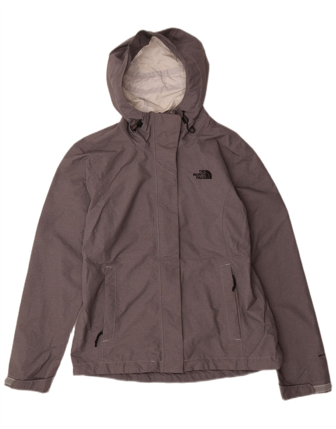 THE NORTH FACE Γυναικείο μπουφάν βροχής με κουκούλα Dryvent UK 10 Small Grey Nylon
