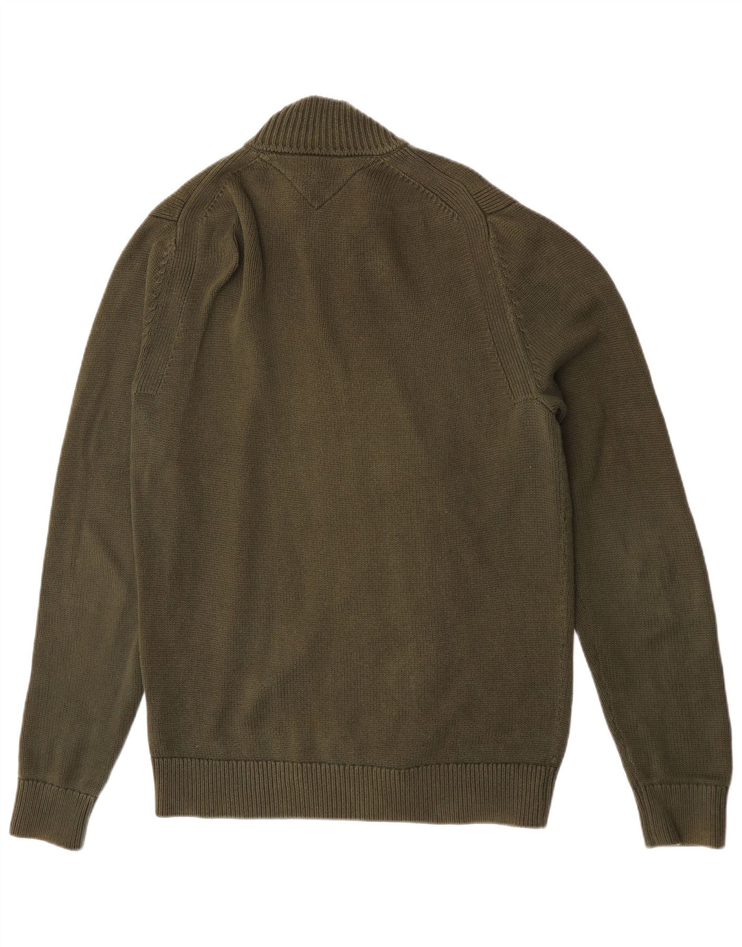 Ανδρικό πουλόβερ με ζακέτα Tommy Hilfiger XL Πράσινο βαμβακερό