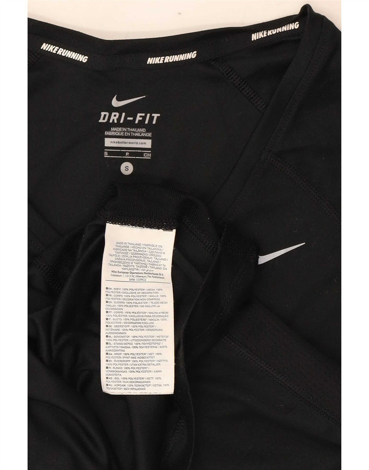 Γυναικείο T-shirt Nike Dri Fit Top UK 8 Small Black Polyester