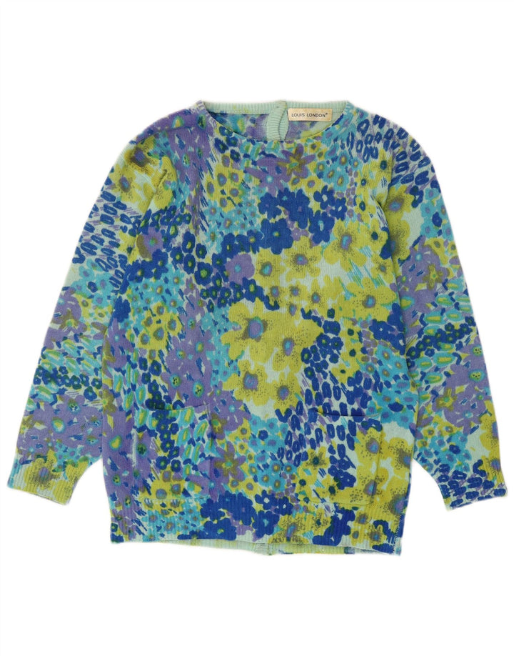 Γυναικείο πουλόβερ ζακέτα LOUIS LONDON EU 38 Medium Blue Animal print