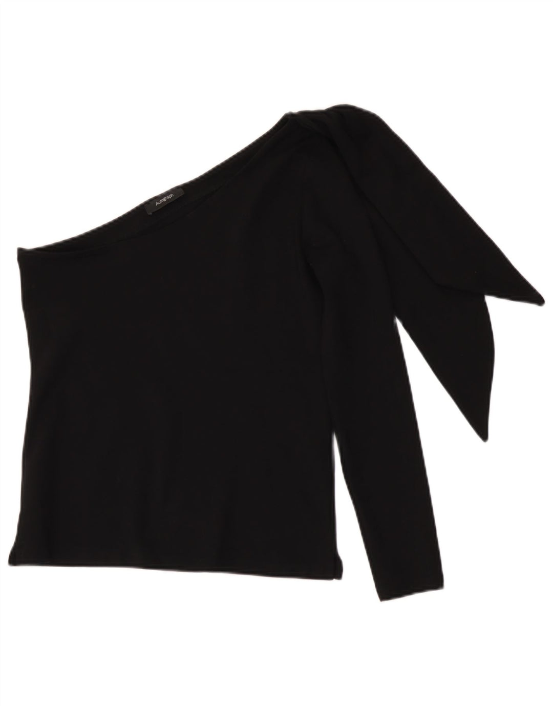 Marks & Spencer Womens One Shoulder Top 10 Small Black Viscose