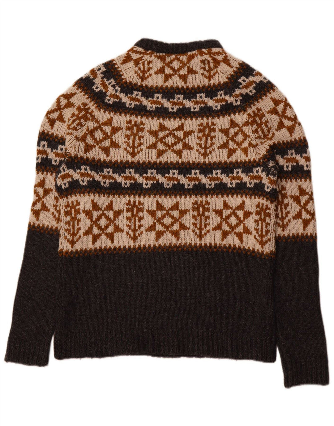 Ανδρικό πουλόβερ Zara Crew Neck Jumper Medium Grey Fair Isle Acrylic