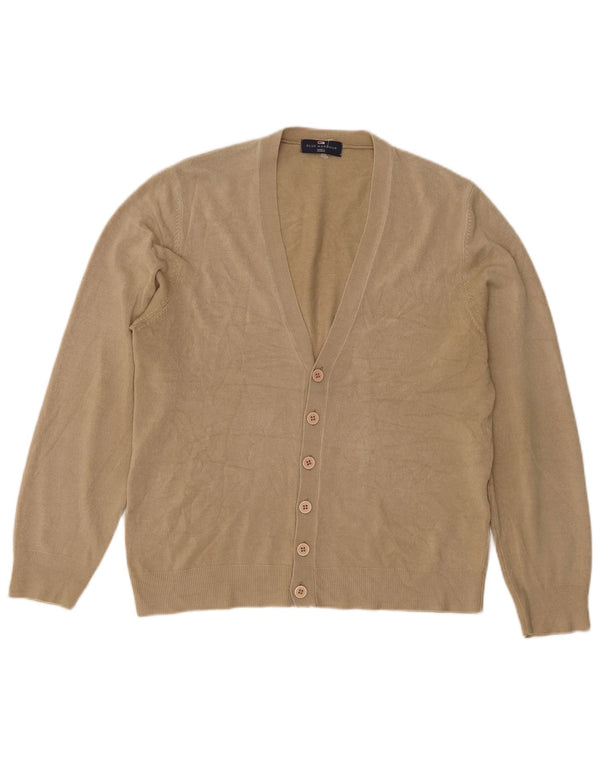 Marks & Spencer Γυναικείο πουλόβερ Μπλε Harbor Cardigan UK 12 Medium Beige