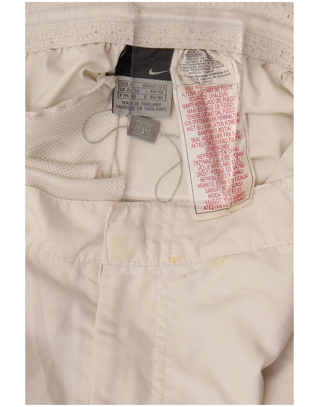 Ανδρικό σορτς Chino NIKE Small W28 λευκό πολυεστέρα