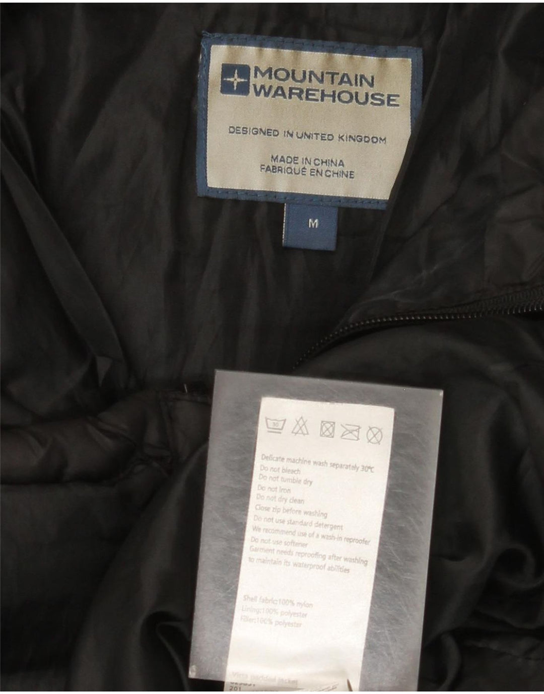 Ανδρικό μπουφάν Mountain Warehouse UK 38 Medium Black Nylon