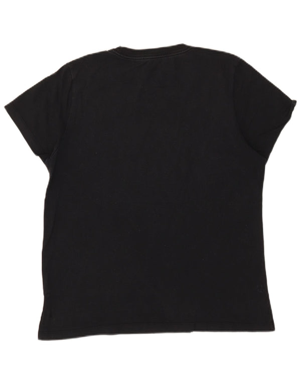 Γυναικείο γραφικό μπλουζάκι Converse Classic Fit Top UK 18 XL Μαύρο