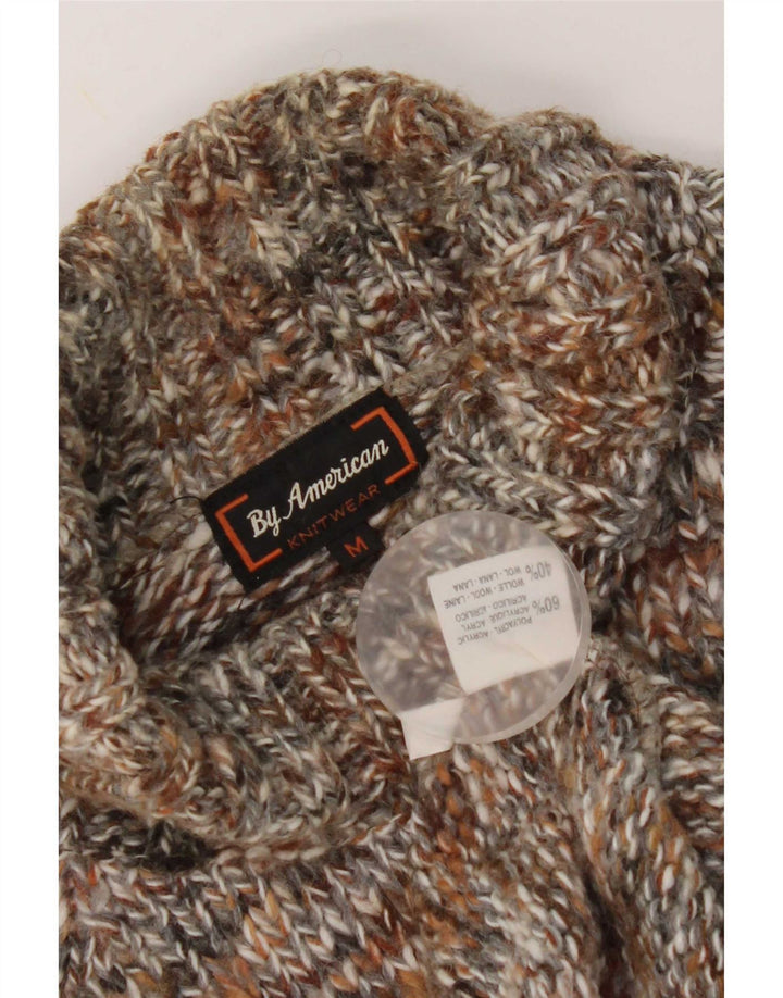 By American Mens Roll Neck Jumper πουλόβερ Medium πολύχρωμο Fair Isle