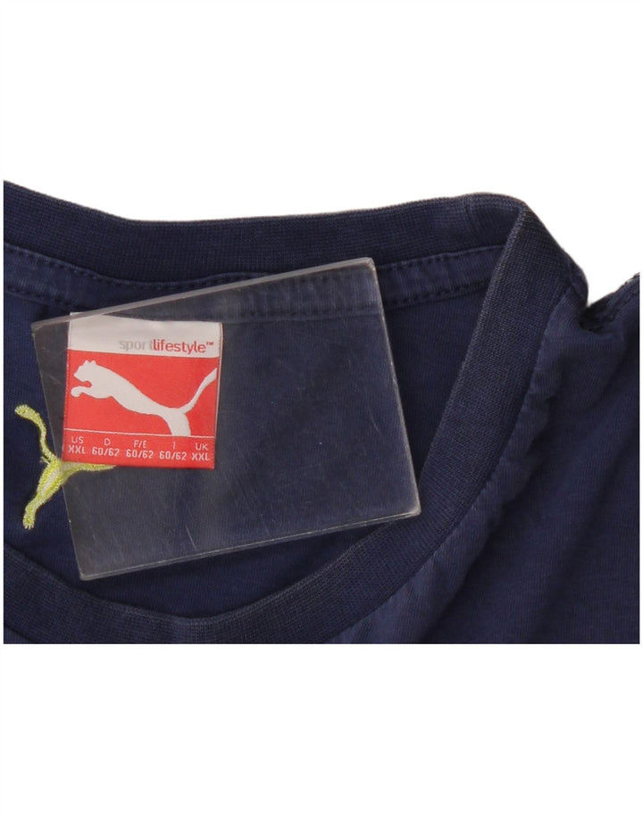 Ανδρικό γραφικό T-Shirt Puma Top 2XL Navy Blue