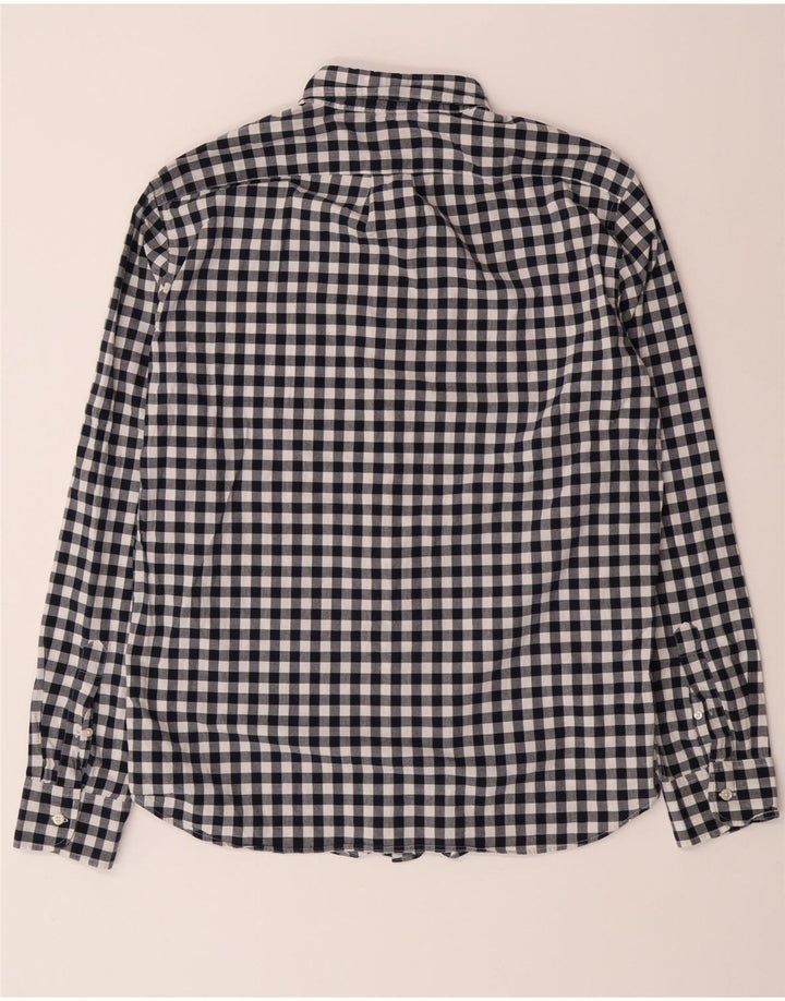 Ανδρικό πουκάμισο J. Crew Slim Large Navy Blue Gingham Cotton