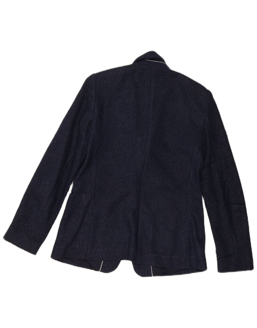 Massimo Dutti Γυναικείο σακάκι μπλέιζερ με 1 κουμπιά EU 40 μεσαίο μπλε βαμβακερό