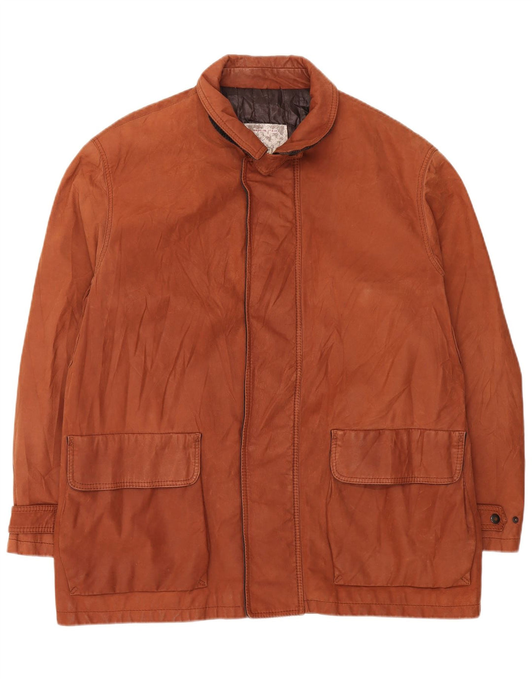 Dibi Ανδρικό Δερμάτινο Μπουφάν UK 42 XL Καφέ Δερμάτινο