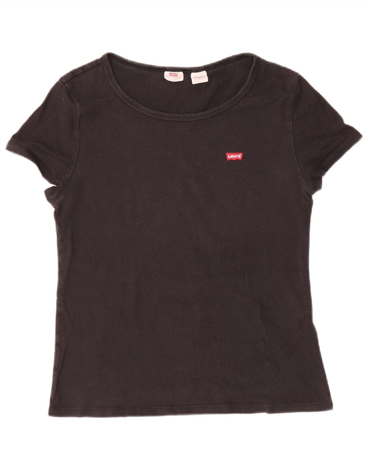 Γυναικείο T-Shirt LEVI'S Top UK 14 Large Black