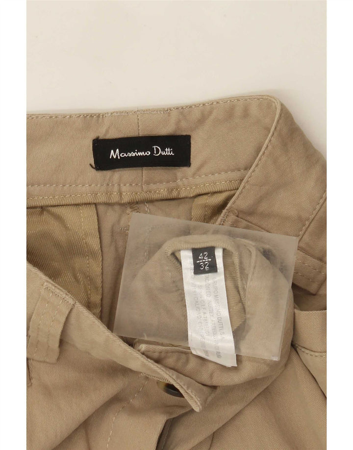 Massimo Dutti Γυναικείο Bootcut Casual Παντελόνι EU 42 Large W32 L32 Beige