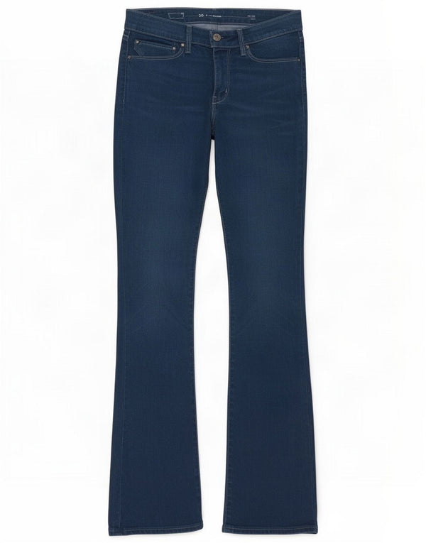 Levi's Womens Demi Curve Mid Rise Bootcut Jeans W28 L32 Blue Cotton