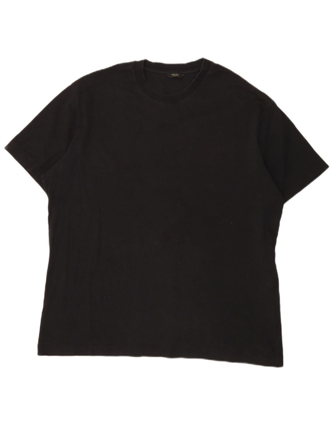 Massimo Dutti Ανδρικό T-Shirt Top 2XL Μαύρο βαμβακερό