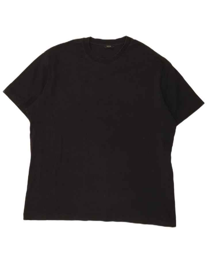 Massimo Dutti Ανδρικό T-Shirt Top 2XL Μαύρο βαμβακερό