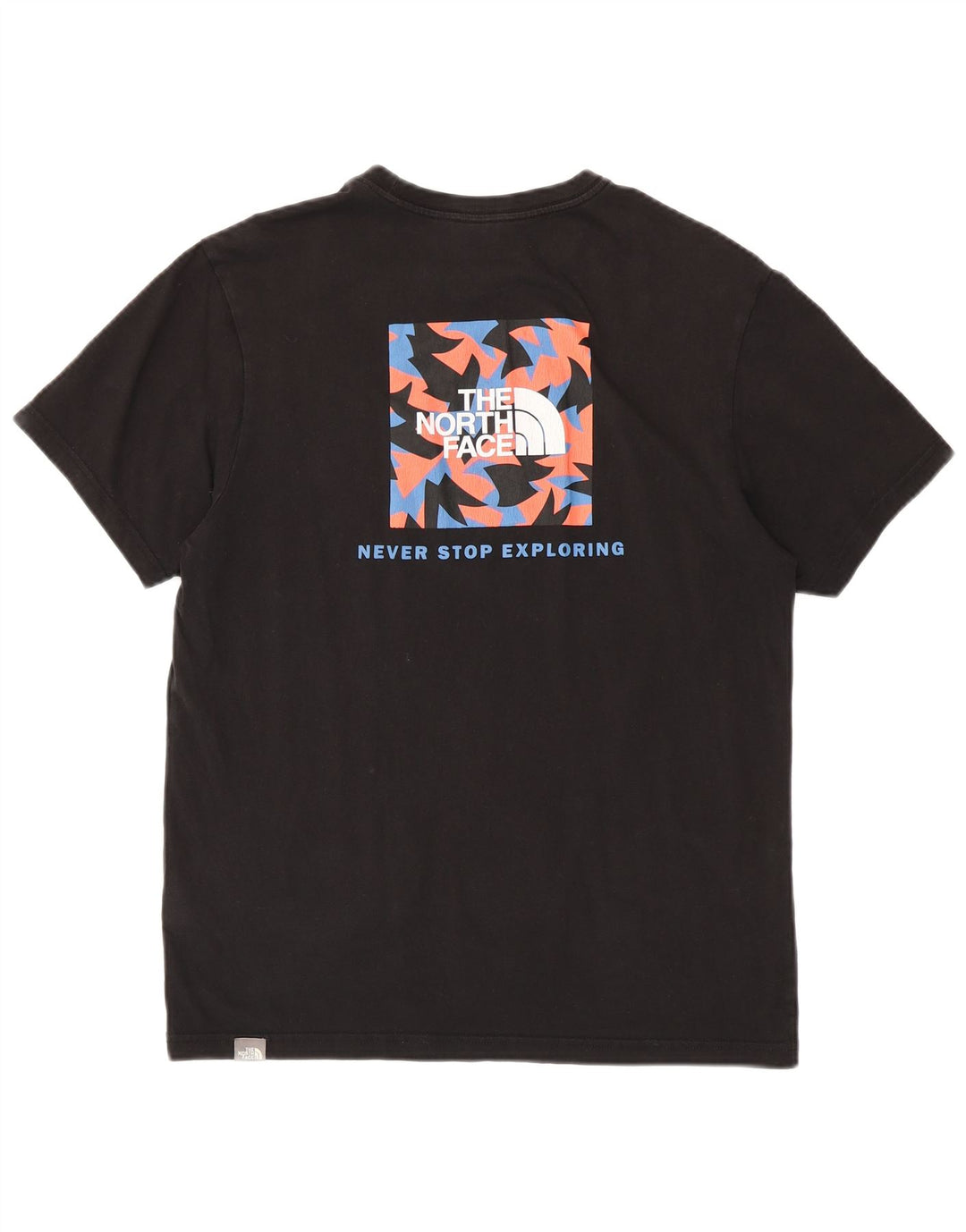 Ανδρικό γραφικό T-Shirt North Face Top Μεσαίο μαύρο βαμβακερό