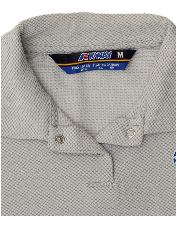 K-WAY Γυναικείο πουκάμισο πόλο UK 14 Medium Grey Polyester