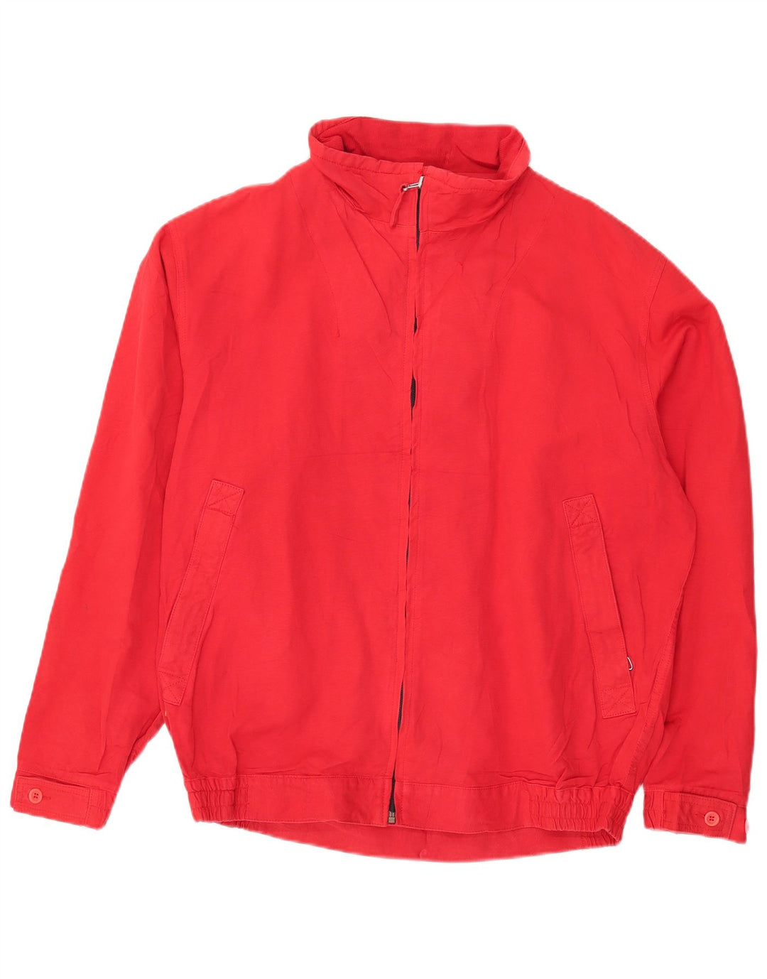 Vintage Ανδρικό Bomber Jacket UK 40 μεγάλο κόκκινο βαμβακερό