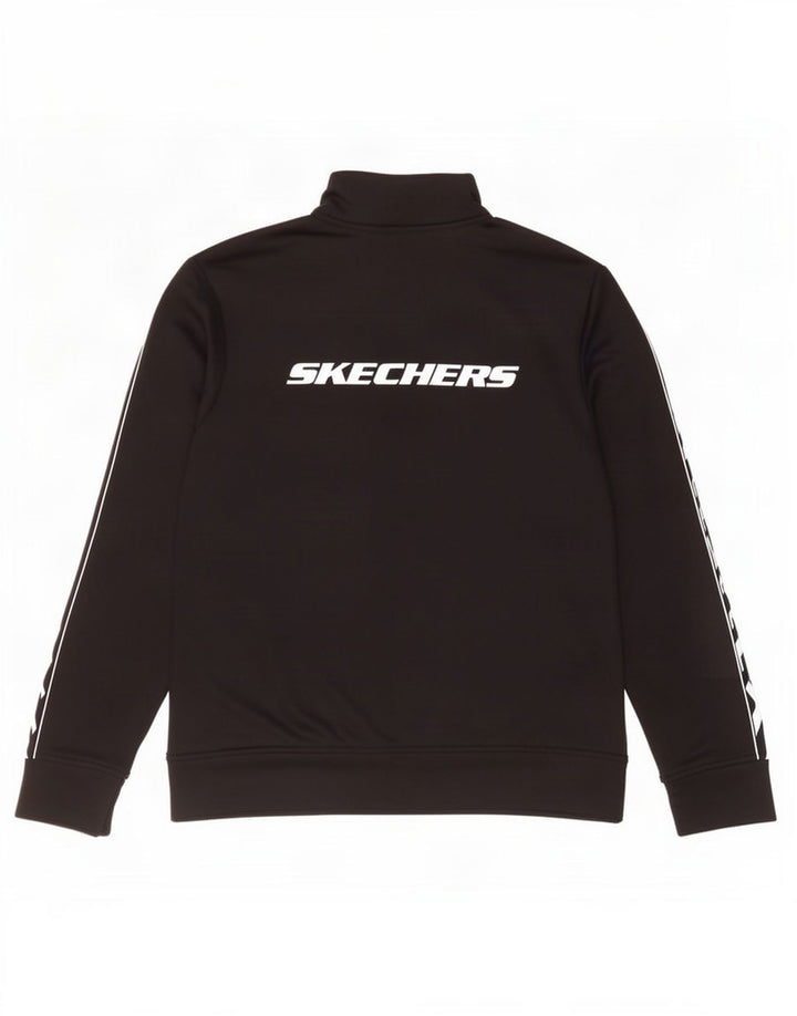 Skechers Γυναικεία αθλητική φόρμα γραφικών Top Jacket UK 14 Medium Black Polyester