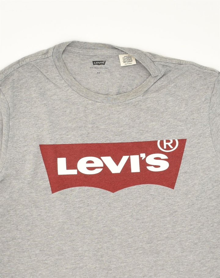 LEVI'S Mens Graphic T-Shirt Top XS Grey Cotton | Vintage Levi's | Thrift | Second-Hand Levi's | Used Clothing | Messina Hembry 