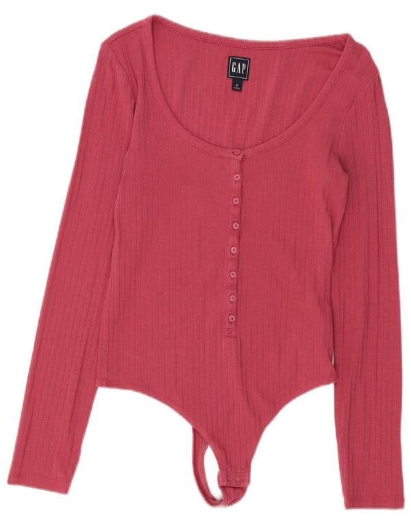 Γυναικείο μακρυμάνικο κορμάκι Gap UK 10 Small Pink Βαμβακερό