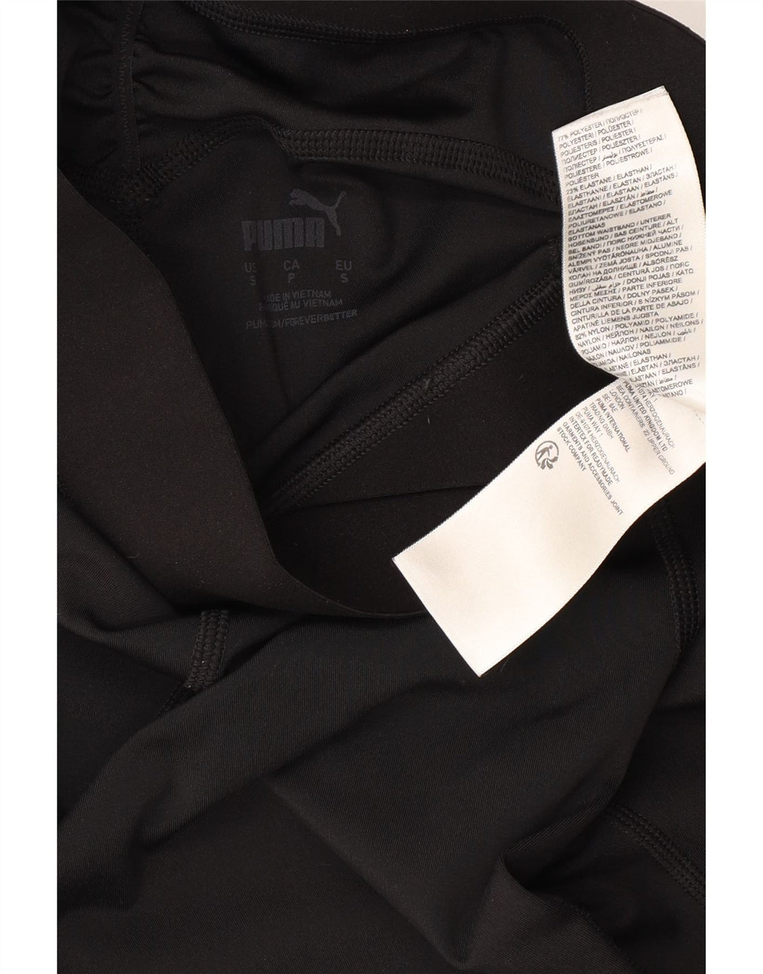 Γυναικείο κολάν PUMA Slim Fit UK 10 Small Black Polyester