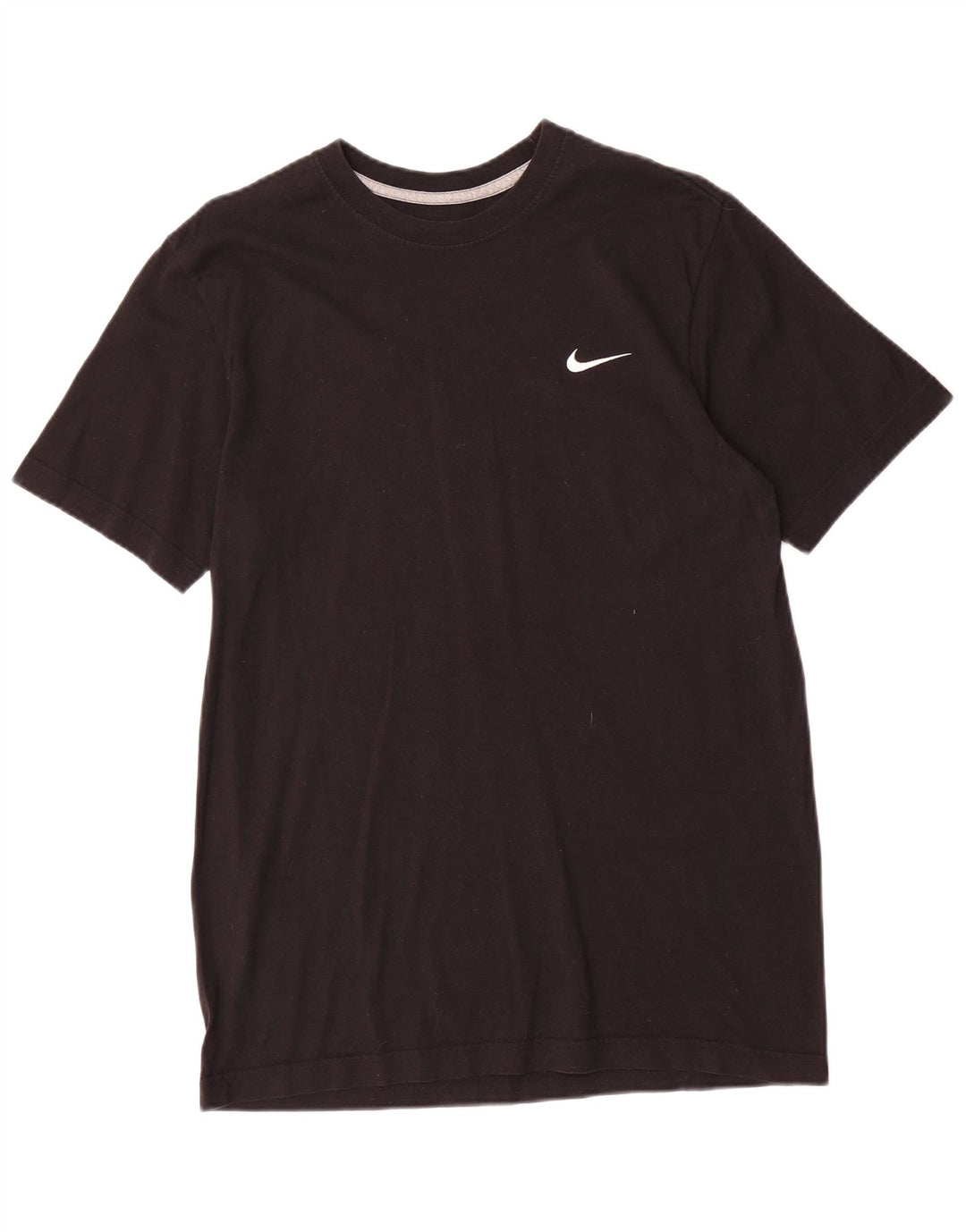 Ανδρικό μπλουζάκι NIKE με κανονική εφαρμογή, μεσαίο μαύρο βαμβακερό