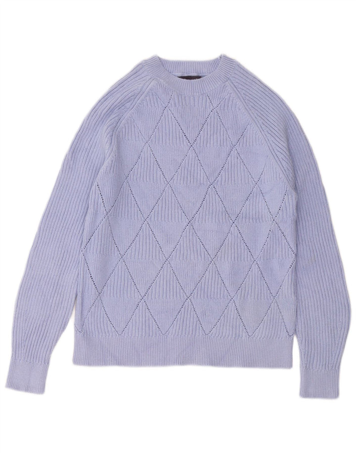 MARKS & SPENCER Γυναικείο πουλόβερ με λαιμόκοψη UK 14 Medium Purple