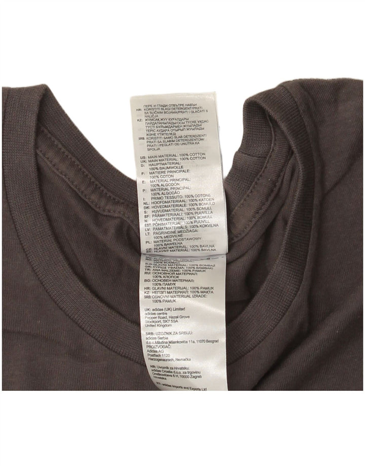 Ανδρικό γραφικό T-Shirt Adidas Top Μεσαίο γκρι βαμβακερό