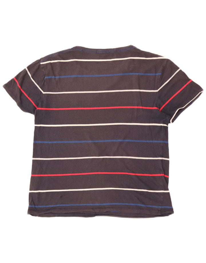 GANT Ανδρικό T-Shirt Top μεγάλο γκρι ριγέ βαμβακερό