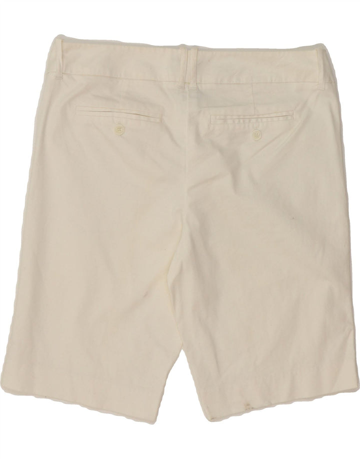 MOSSIMO Womens Casual Shorts US 12 Large W34 White Cotton Vintage Mossimo and Second-Hand Mossimo from Messina Hembry 
