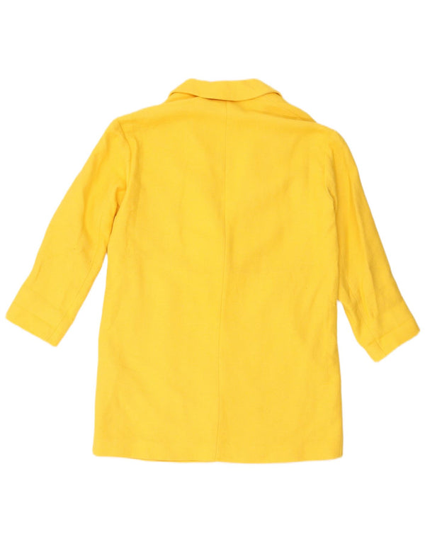 Zara Γυναικείο σακάκι μακρόστενο με 1 κουμπί UK 10 Small Yellow