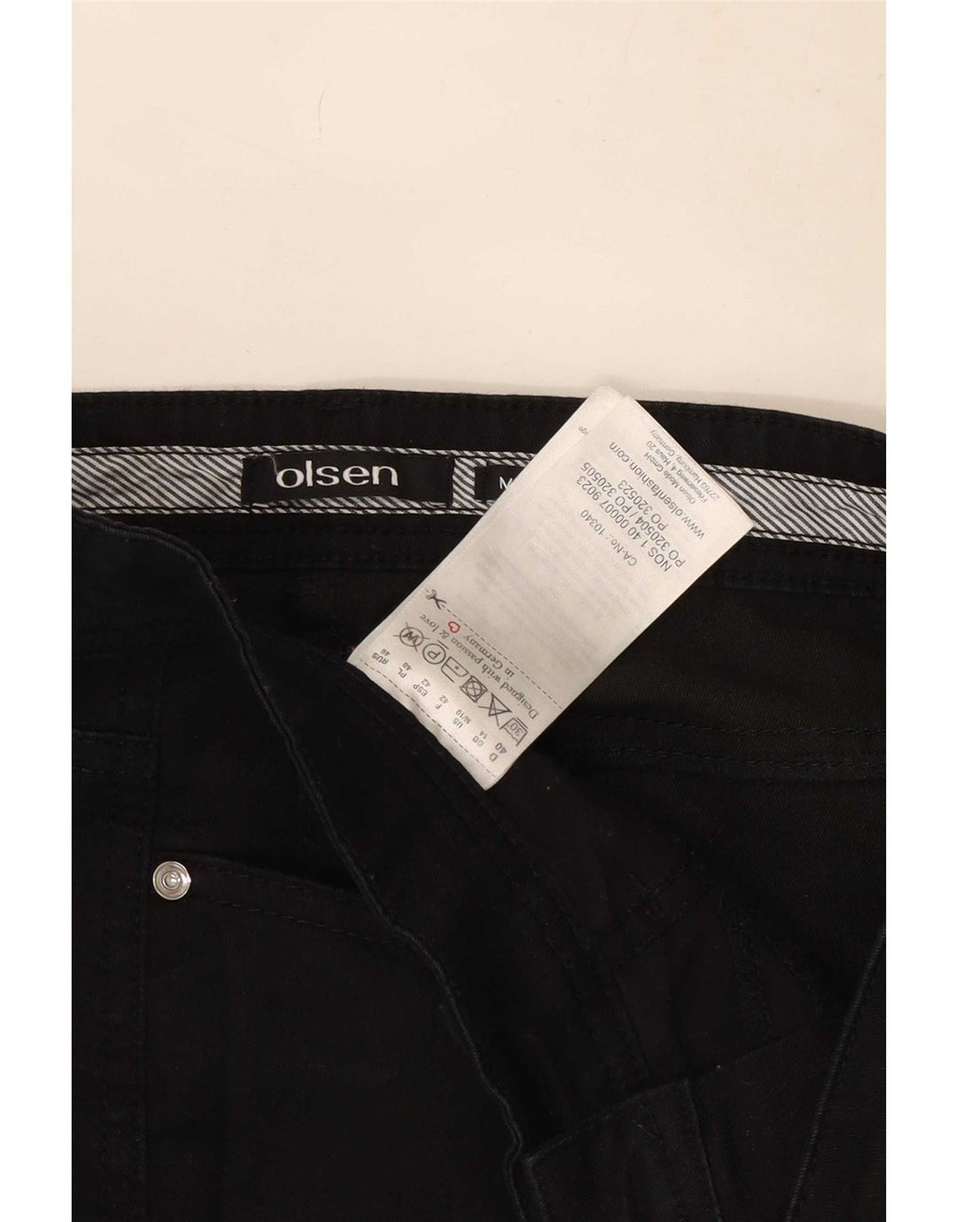 Olsen Γυναικείο Slim Jeans UK 14 Medium W30 L30 Black