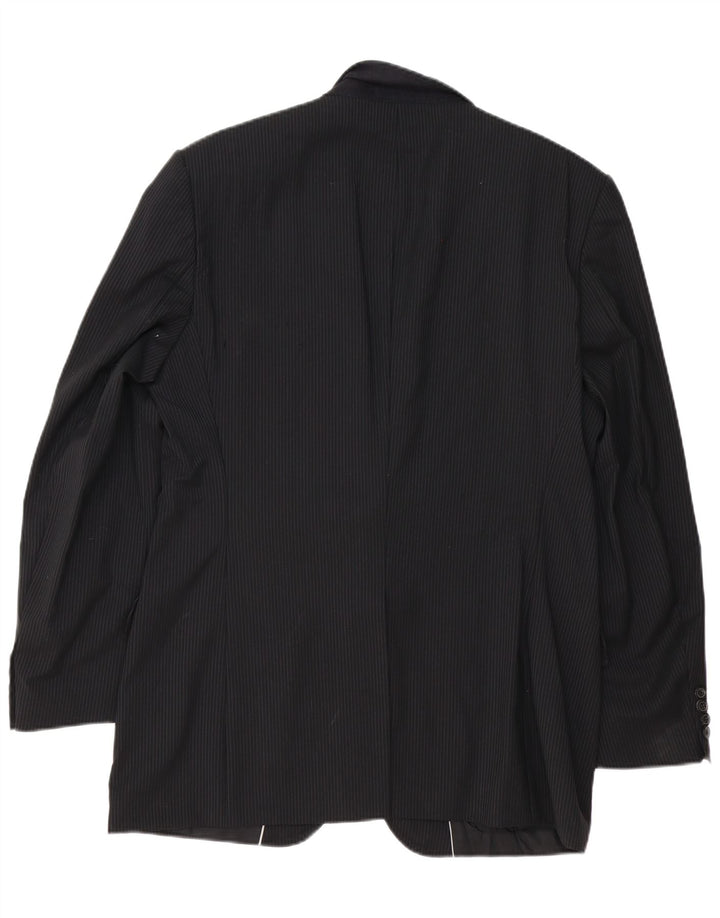 Ανδρικό σακάκι σακάκι Hugo Boss με 2 κουμπιά EU 54 2XL Παρθένο μαλλί με μαύρο ρίγες