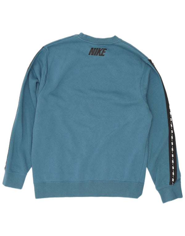 Ανδρικό γραφικό φούτερ Nike Jumper με μεσαίο μπλε χρώμα
